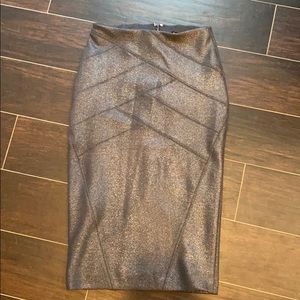 NEW WITH TAG Express Gray/Silver Pencil Skirt